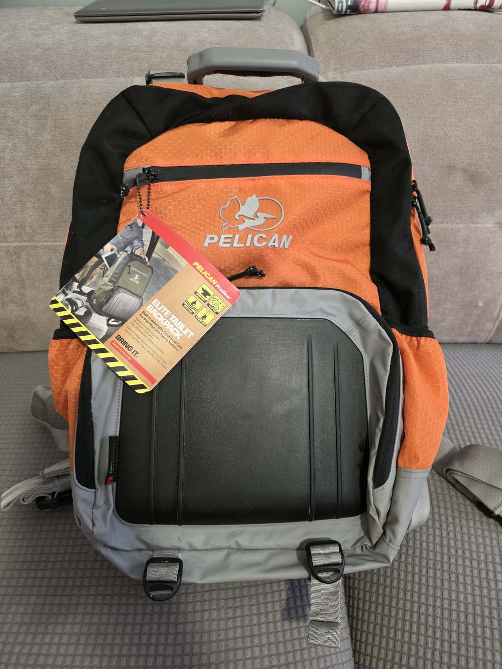 Pelican Orange & Gray Hard-Shell Sport Elite S140 Backpack